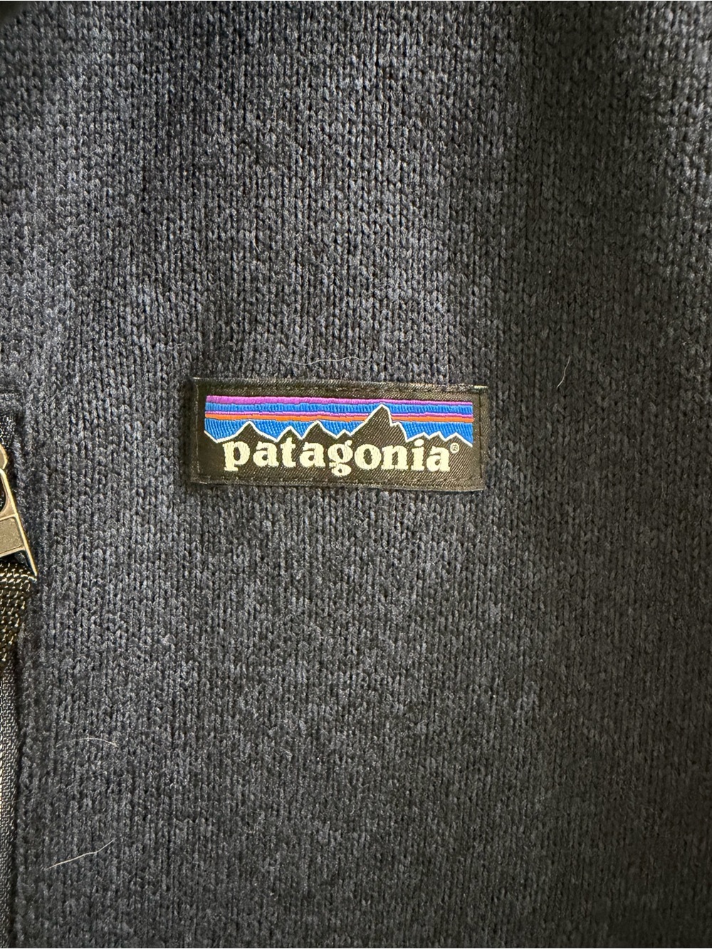 Patagonia Men’s Better Sweater Vest Navy Full-Zip Sherpa Lined L - Picture 4 of 9